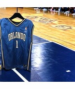 Vintage Orlando Magic Blue White Reebok Tracy McGrady NBA Jersey #1 Yout... - $23.70