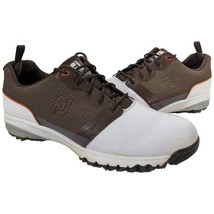 Footjoy Contour Golf Shoes Mens 10.5 M FJ  Brown White Leather 54096 - $53.46