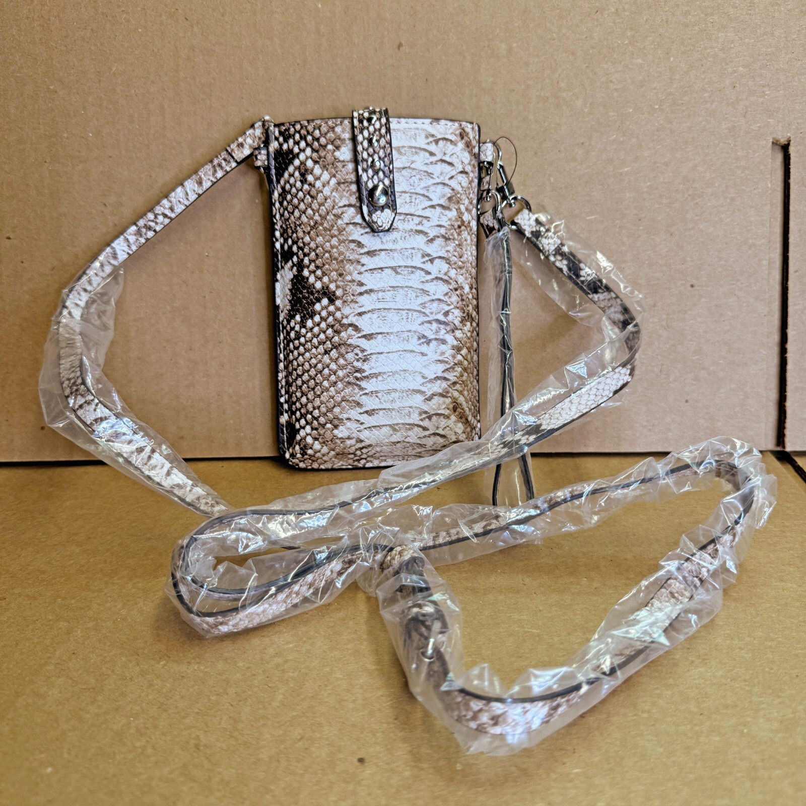 I.N.C International Concepts Ashlii Phone Wristlet Crossbody – Sleek Snake Item image 2