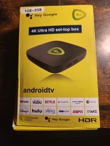 Android TV itv 4K Ultra HD set-top box HDR Chromecast Built-In NEW - $23.75