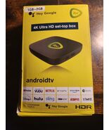 Android TV itv 4K Ultra HD set-top box HDR Chromecast Built-In NEW - $23.75