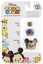 Disney Tsum Tsum 3 Pack Series 2 Sven 252 Hiro 256 Mickey 103 StackEms Minifigs - £6.27 GBP