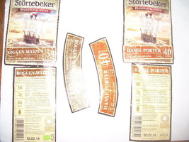 Stortebeker German Beer Bottles Labels Set Of 2 - $3.95
