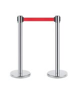 9.8 ft Retractable Belt, Premium Steel Crowd Control Stanchion Heavy Duty - $179.35 CAD