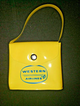 Vintage Western Airlines Childs Plastic Mini Purse Color Randomly Selected SKU 4 - £7.97 GBP