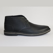 Men's Steve Madden Chuka Boot Soft Leather Lace up Harken Black image 7