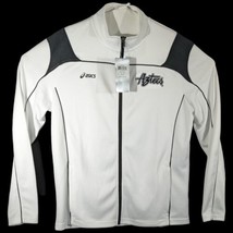 San Diego State Aztecs Track Jacket Mens Size Medium White Asics Full Zip - £36.05 GBP
