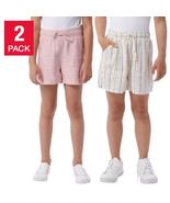 32 Degrees Youth Girls Size Large 14/16 MachWash 2-Pack Linen Blend Shor... - $8.09