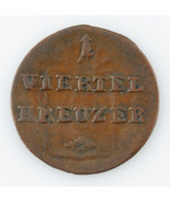 1811 GERMAN STATES 1/4 KREUZER EXTRA FINE COIN - $204.48 CAD