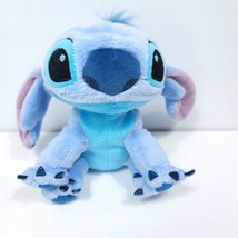 Disney Lilo and Stitch Sitting Plush Stuffed Animal Blue Dog 7&quot; Glitter ... - $17.81