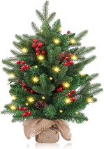 Small Christmas Tree Mini Christmas Trees Small Christmas Tree with Lights 20 In - £36.02 GBP