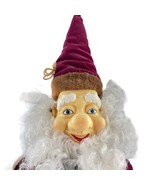 XMAS House Christmas Elf Velvet Plush Plastic Face Large 27&quot; Long Bendable - £31.00 GBP