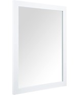 Bominica 16&quot; X 20&quot; Rectangular Wall Mirror With Frame In White For, Vanity. - £37.60 GBP