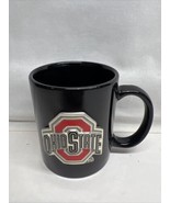 Ohio State Buckeyes Raised Attached Logo TM 14 oz Coffee Mug Cup Black EUC - $9.85