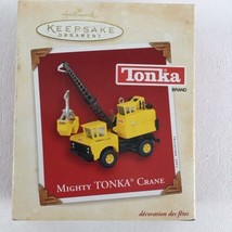Hallmark Keepsake Christmas Ornament Mighty Tonka Crane Diecast Truck New 2003 - £23.31 GBP