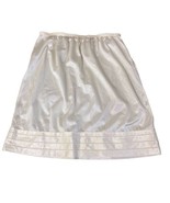 Vintage Mel-Lin Half Slip Ivory Sz L Satiny Smooth Elastic Waist 100% Nylon - $24.53 CAD