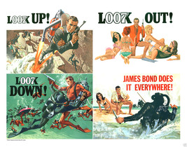 Thunderball Poster 11 X14 Lobby Card James Bond Agent 007 Look Up Out Down - £19.65 GBP