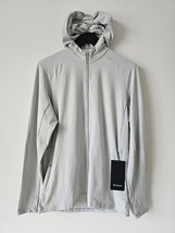 NWT LULULEMON SESA Light Grey Surge Warm Full Zip Hoodie Jacket Men&#39;s Large - £104.29 GBP