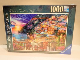 Ravensburger 1000 Piece Jigsaw Puzzle Dinner In Positano Italy New Sealed - $24.99