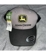 JOHN DEERE, Construction Snapback Hat Cap, Charcoal, Black Mesh, NEW WIT... - $21.66 CAD