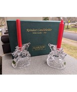 MARQUIS  WATERFORD   reindeer candleholders set Germany made - £31.25 GBP