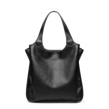 Leisure Cowhide Luxury Handbags Women Bags New Genuine Leather Solid Color Large - £98.48 GBP