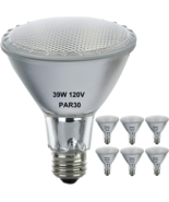 6pc PAR30 Long Neck Flood Light Bulbs 39W E26 Base Warm White 2800K for Accent - $428.10 MXN