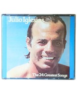 Julio Iglesias CD–The 24 Greatest Songs/Soft Pop Rock Music Songs/Spanis... - $24.74