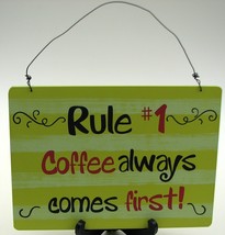 Coffee # 1 Rule Sign - £35.52 GBP