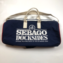 Vintage Sebago Docksides Canvas Duffle Bag US Sailing Official Yachting Shoe USA - £59.34 GBP