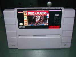 Super Nintendo   Bulls Vs Blazers And The Nba Playoffs (Game Only) - £9.43 GBP