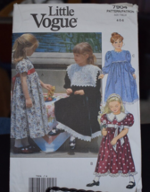 Little Vogue 7904 Girl&#39;s Dress Pattern - Size 4/5/6 - £8.66 GBP