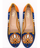 Ballet Flats, Loafers - Black &amp; Gold - $240.00