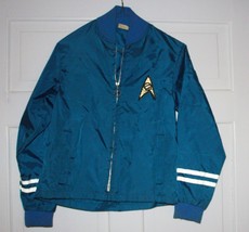 Star Trek TOS Mr Spock Child&#39;s Science/Blue Great Lakes Jacket 1980&#39;s Size 10-12 - $120.93