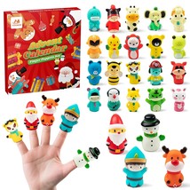 Finger Puppets Advent Calendar 2022 For Kids Toddlers - Christmas Countd... - £39.48 GBP