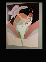 framed paris print / Harry Wysocki / Boudoir Art / Vintage Art Deco lithograph / - £98.20 GBP
