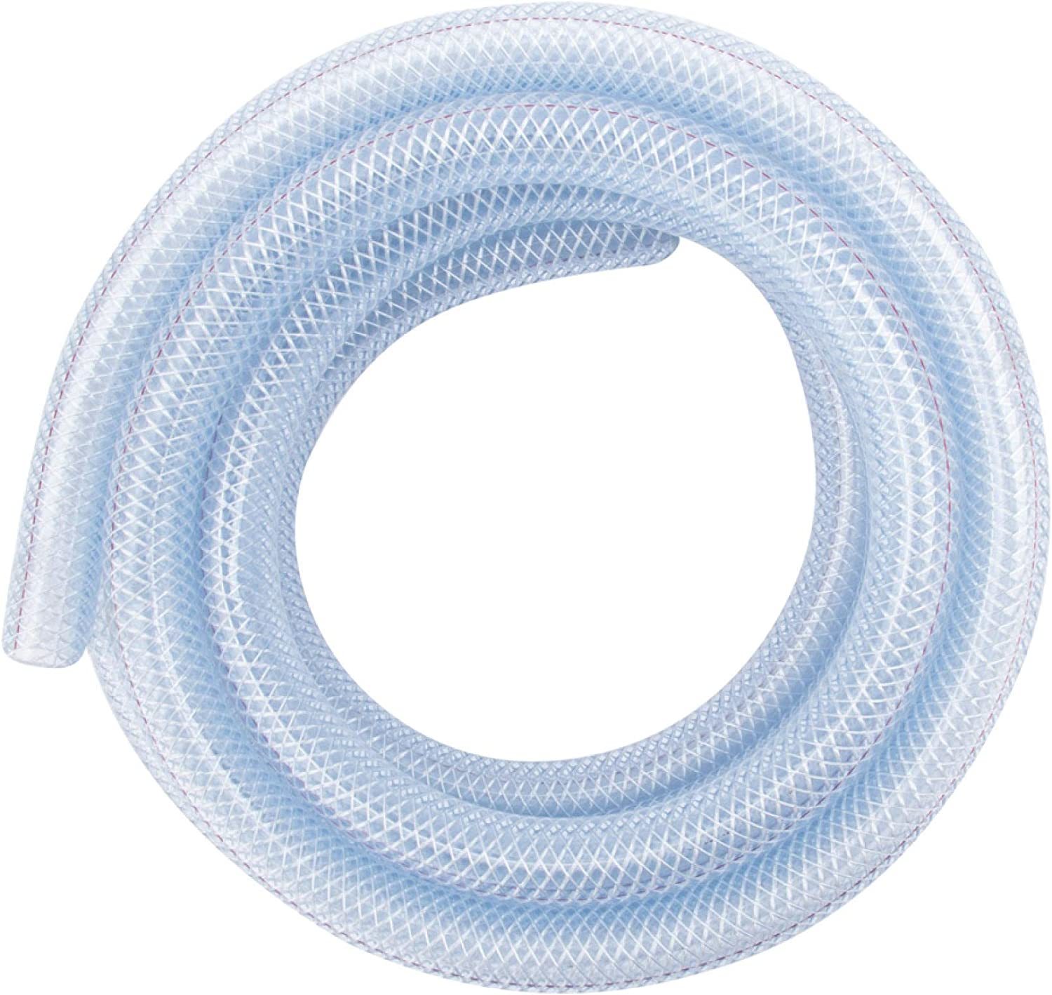 Ldr Industries 516 B1210 Clear Braided Nylon Poly Tubing Flexible, 10 Ft. - $43.94