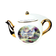 Thomas Kinkade Home is Where Heart Is Ceramic Tea Pot - $34.65