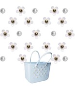 Flower Charms Compatible with Bogg BagSimply Southern Totes Pearl Bag Bits  - $40.30 CAD