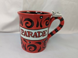 Parade News Coffee Cup Mug Red Black Our Name is Mud New York City - £12.97 GBP