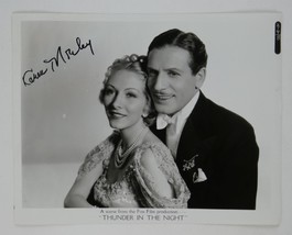 Karen Morley Signed B&amp;W 8x10 Promo Photo Thunder In The Night Autographed - £62.94 GBP