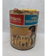 1974 Playskool Colorful Natural Wood Blocks - $24.75