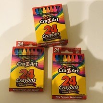 3 Packs of Cra-Z-Art Colored Chalk 24 Count Each Pack - $5.90