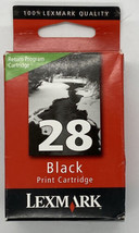Lexmark 28 Black Return Program Printer Print Cartridge 18C1428 Unknown Expire  - $11.93