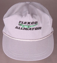 Vtg Flexco Alligator Hat-Grey-Leather Stra--Rope Bill-Staple Fastener Co... - $24.30