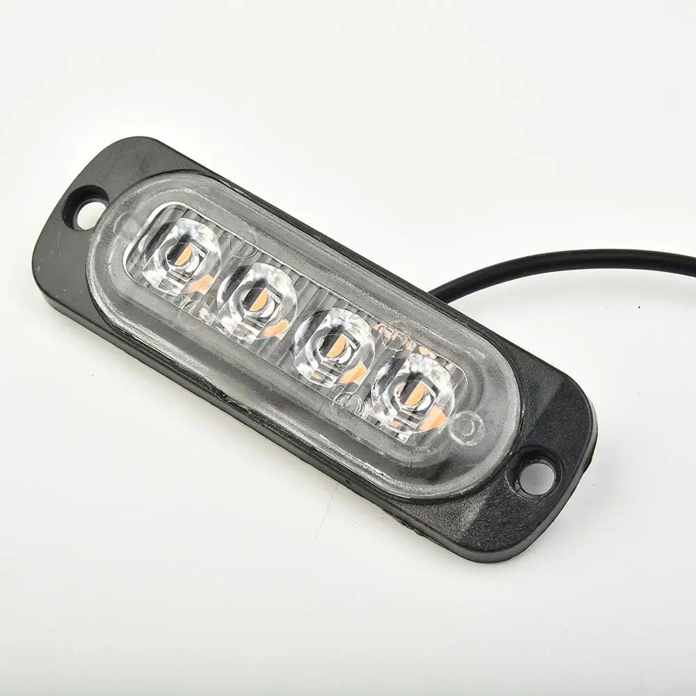 1PCS LED Strobe Light Flashing Grille Lights Car Emergency Light 4LED Fog Ligh - £11.21 GBP