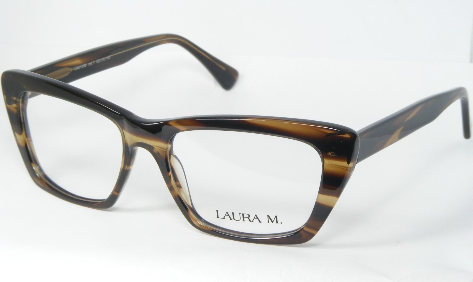 Lunettes De Vue Laura M. Lau1396 Col. 1 Écaille Brune Monture 52-16-145mm - $76.22