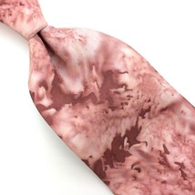 Happiness Tie Brown Tan Silk Watercolor Hand Dye Necktie Abstract Deco #I22 - £19.82 GBP