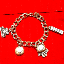 Adorable Vintage Silver Charm Bracelet - £13.29 GBP