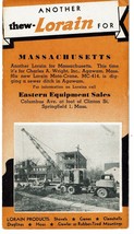 thew Lorain Agawam Massachusetts Crane Eastern Equipment Advert ink blot... - £11.67 GBP